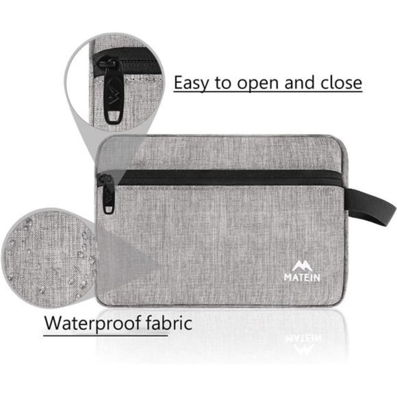 Toiletry Bag for Men (2 Pack), Waterproof Dopp Kit Bathroom Shaving Bag - Picture 4 of 6